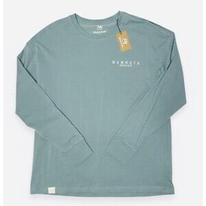 Men's Mammoth Mountain Elevation SS Long Sleeve Green Logo T-Shirt - M